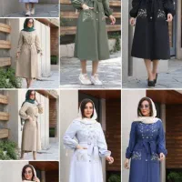 مانتو گل دوزی شانتون