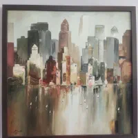 تابلوی فروشی رنگ روغن و سیاه قلم|تابلو، نقاشی، عکس|بیرجند, |دیوار