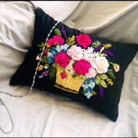 کاور کوسن روباندوزی شده