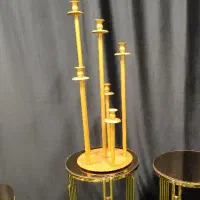 پایه شمع فلزی رنگ کوره