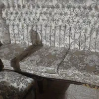 مبل نیمه سلطنتی شیک درحد نو کامل بامیز عسلی|مبلمان خانگی و میز عسلی|فردوس (خراسان), |دیوار