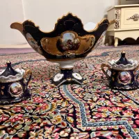 کشکول میوه خوری قندان لیلی مجنون آنتیک