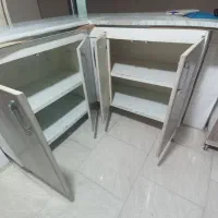 کابینت فلزی با سینک و هود|آبچکان و نظمدهنده ظروف|مشکیندشت, |دیوار