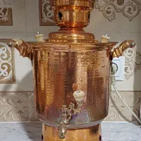 سماور روگازی مسی نونو با قوری