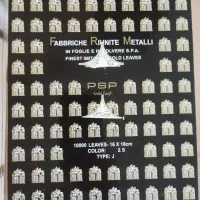 ورق طلا و نقره جهت ورقکاری ابزار گچبری و تابلو