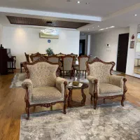 مبلمان کلاسیک ۷ نفره و غذاخوری ۸ نفره چوب گردو|مبلمان خانگی و میز عسلی|ساری, |دیوار