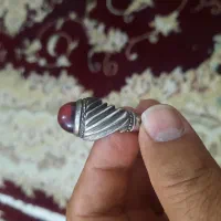 انگشتر نقره  نگین یاقوت شمش کهنه|جواهرات|قم, انسجام|دیوار