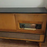 رادیو گرام قدیمی ریل مبله گراندیک لامپی عتیقه ق|کلکسیون اشیاء عتیقه|مشهد, زیبا شهر|دیوار