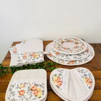 سرویس آشپزخانه با پارچه ترک|سفره، حوله، دستمال آشپزخانه|تبریز, |دیوار