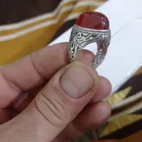 انگشتر نقره و عقیق