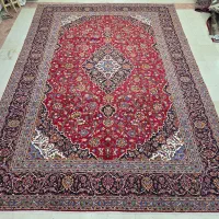 فرش ۱۲ متری لاکی سرمه‌ای دستباف کاشان|فرش|تهران, شیراز|دیوار