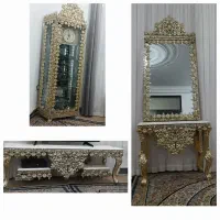 ست اینه کنسول ، میزتلویزیون ،بوفه ساعاتی|بوفه، ویترین، کنسول|سنندج, |دیوار
