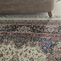 دو عدد فرش ۹ متری جفت گل ابریشم ماشینی طرح دستباف|فرش|تهران, شهرک صدرا|دیوار