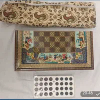تخته نرد منبت، نقاشی مینیاتوری، ضد خش