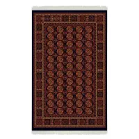 فرش ماشینی هیوا طرح بلوچ قرمز و سرمه ای 700 شانه