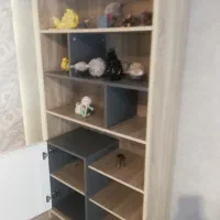 کتابخانه، دکور، ویترین|کتابخانه، شلف، قفسه‌های دیواری|تنکابن, |دیوار
