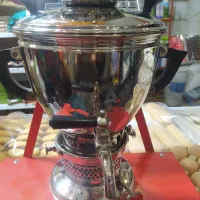 سماور نفتی قدیمی کوچک در حد صفر وکاملا سالم|کلکسیون اشیاء عتیقه|مرند, |دیوار