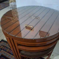 میزنهارخوری 4 نفره چوبی|میز و صندلی غذاخوری|مشهد, میعاد (شهرک غرب)|دیوار