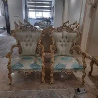 مبلمان ۷نفره استیل و میز ناهارخوری ۸نفره|مبلمان خانگی و میز عسلی|تهران, قاسم‌آباد|دیوار