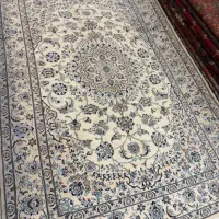 فرش ۶ متری نایین گل ابریشم آکبند