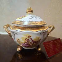 شکلات خوری طلاکوب طرح لیلی و مجنون