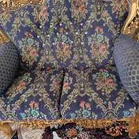 مبل هفت نفره درحدنو بدون کوچکترین پارگی چوب گردو