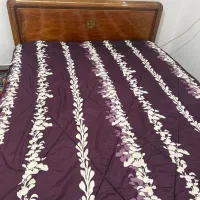 تخت دو نفره چوب راش با تشک