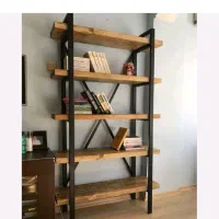 کتابخانه چوب و فلز