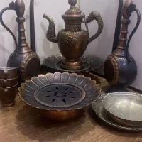 آفتابه لگن وقوری مسی