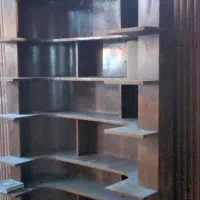 کتابخانه بسیارزیبا ومدور جادار|کتابخانه، شلف، قفسههای دیواری|تنکابن, |دیوار