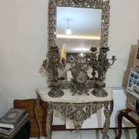 آینه شمعدون برنجی