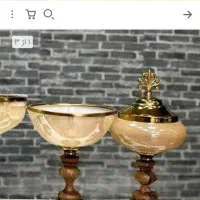 شکلات خوری پایه چوبی کاراملی