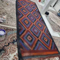 گلیم دست بافت قدیمی عتیقه با پشم گوسفندی
