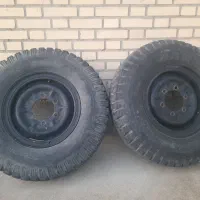 دو حلقه لاستیک نخ دار