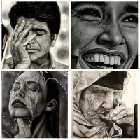 آموزش طراحی و نقاشی چهره هایپررئال سفارش سیاه قلم