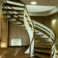 اجرای پله گرد(دوبلکس) شیری