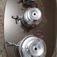 کتری و قوری استیل و چینی