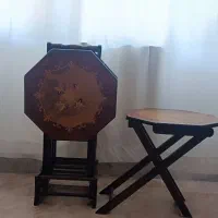 گل میز تاشو ۴ عددی چوبی|صنایع دستی و سایر لوازم تزئینی|شیراز, زرهی|دیوار