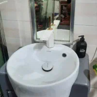 فروش روشویی خارجی و میز کار استیل با ۶ عدد بن ماری