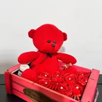 باکس خرس و گل ربانی|گل مصنوعی|مرودشت, ابوذر جنوبی|دیوار
