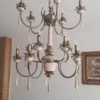 لوستر ۱۵ شعله|لوستر و چراغ آویز|یزد, |دیوار