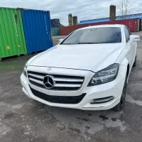 بنز cls با پلاک موقت منطقه آزاد انزلی