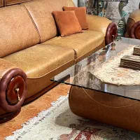 مبل چرم ۷نفره وارداتی|مبلمان خانگی و میز عسلی|اهواز, پادادشهر|دیوار