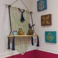 مکرومه دیوارکوب ۶۰*۹۰