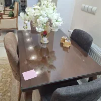 میز نهارخوری ۴نفره شیک چوبی|میز و صندلی غذاخوری|اصفهان, احمدآباد|دیوار