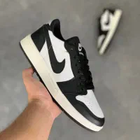 کتونی نایک جردن ۱ لو سفید مشکی