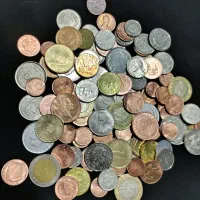 100 عدد سکه خارجی آمریکا انگلیس و ...|کلکسیون سکه، تمبر، اسکناس|بم, |دیوار