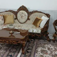 مبل و نهار خوری ست چوب راش|مبلمان خانگی و میز عسلی|قصرشیرین, |دیوار