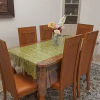 میز غذا خوری ۶ نفره  و ۴ نفره چوب راش محکم