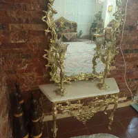 آینه کنسول برنز اصل|بوفه، ویترین، کنسول|ملایر, |دیوار